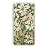 CaseCompany Wit bloemenpatroon: Huawei Ascend P8 Lite (2017) Transparant Hoesje