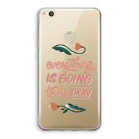 CaseCompany Optimistic flower girl: Huawei Ascend P8 Lite (2017) Transparant Hoesje