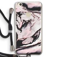 CaseCompany Roze stroom: Huawei Ascend P8 Lite (2017) Transparant Hoesje met koord