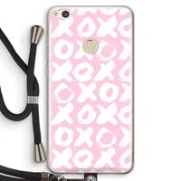 CaseCompany XOXO: Huawei Ascend P8 Lite (2017) Transparant Hoesje met koord