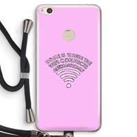CaseCompany Home Is Where The Wifi Is: Huawei Ascend P8 Lite (2017) Transparant Hoesje met koord