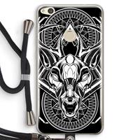 CaseCompany Oh Deer: Huawei Ascend P8 Lite (2017) Transparant Hoesje met koord