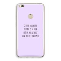 CaseCompany Ochtendhumeur: Huawei Ascend P8 Lite (2017) Transparant Hoesje