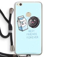 CaseCompany Best Friend Forever: Huawei Ascend P8 Lite (2017) Transparant Hoesje met koord