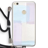 CaseCompany Square pastel: Huawei Ascend P8 Lite (2017) Transparant Hoesje met koord