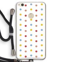 CaseCompany Bollen: Huawei Ascend P8 Lite (2017) Transparant Hoesje met koord