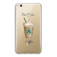 CaseCompany But first coffee: Huawei Ascend P8 Lite (2017) Transparant Hoesje