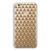 CaseCompany Poop emoji: Huawei Ascend P8 Lite (2017) Transparant Hoesje