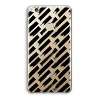 CaseCompany Zwarte vegen: Huawei Ascend P8 Lite (2017) Transparant Hoesje