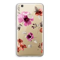 CaseCompany Geschilderde bloemen: Huawei Ascend P8 Lite (2017) Transparant Hoesje