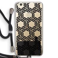 CaseCompany Geometrisch patroon: Huawei Ascend P8 Lite (2017) Transparant Hoesje met koord