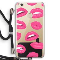 CaseCompany Bite my lip: Huawei Ascend P8 Lite (2017) Transparant Hoesje met koord