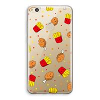 CaseCompany Chicken 'n Fries: Huawei Ascend P8 Lite (2017) Transparant Hoesje