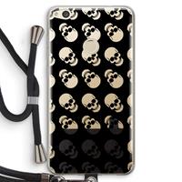 CaseCompany Musketon Skulls: Huawei Ascend P8 Lite (2017) Transparant Hoesje met koord