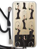 CaseCompany Pop Some Kim: Huawei Ascend P8 Lite (2017) Transparant Hoesje met koord