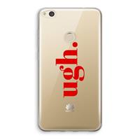 CaseCompany Ugh: Huawei Ascend P8 Lite (2017) Transparant Hoesje