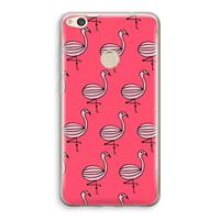 CaseCompany Flamingo: Huawei Ascend P8 Lite (2017) Transparant Hoesje