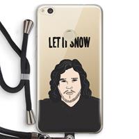 CaseCompany Let It Snow: Huawei Ascend P8 Lite (2017) Transparant Hoesje met koord
