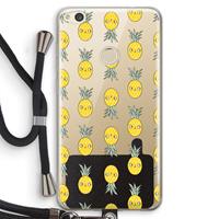 CaseCompany Ananas: Huawei Ascend P8 Lite (2017) Transparant Hoesje met koord