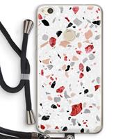 CaseCompany Terrazzo N°12: Huawei Ascend P8 Lite (2017) Transparant Hoesje met koord