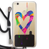 CaseCompany Melts My Heart: Huawei Ascend P8 Lite (2017) Transparant Hoesje met koord