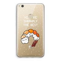 CaseCompany You're Shrimply The Best: Huawei Ascend P8 Lite (2017) Transparant Hoesje