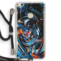 CaseCompany Black Unicorn: Huawei Ascend P8 Lite (2017) Transparant Hoesje met koord
