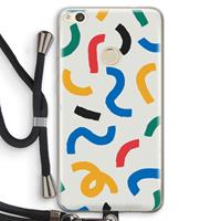 CaseCompany Illustratieve pop 2: Huawei Ascend P8 Lite (2017) Transparant Hoesje met koord