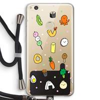 CaseCompany Happy bento friends: Huawei Ascend P8 Lite (2017) Transparant Hoesje met koord