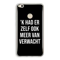 CaseCompany Meer verwacht - Zwart: Huawei Ascend P8 Lite (2017) Transparant Hoesje