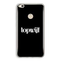 CaseCompany Topwijf Zwart: Huawei Ascend P8 Lite (2017) Transparant Hoesje