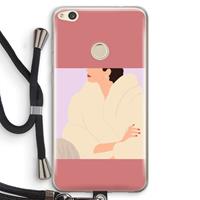 CaseCompany Cosy: Huawei Ascend P8 Lite (2017) Transparant Hoesje met koord