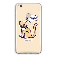CaseCompany Miauw: Huawei Ascend P8 Lite (2017) Transparant Hoesje
