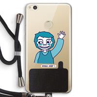 CaseCompany Zwaai: Huawei Ascend P8 Lite (2017) Transparant Hoesje met koord