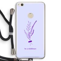 CaseCompany Be a wildflower: Huawei Ascend P8 Lite (2017) Transparant Hoesje met koord