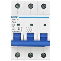 Chint 179710 NB1-63 3P C63 6kA DB Leitungsschutzschalter 3polig 63A 240 V, 415V