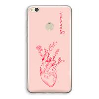 CaseCompany Blooming Heart: Huawei Ascend P8 Lite (2017) Transparant Hoesje