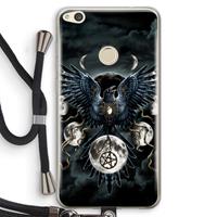 CaseCompany Sinister Wings: Huawei Ascend P8 Lite (2017) Transparant Hoesje met koord
