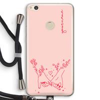 CaseCompany Best Friends: Huawei Ascend P8 Lite (2017) Transparant Hoesje met koord