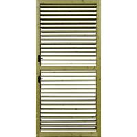Solid verstelbare lamellenwand S1064 geÃ¯mpregneerd hout 90x200cm