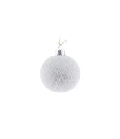 COTTON BALL LIGHTS kerstbal zilver - White Silver