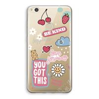 CaseCompany Positivity: Huawei Ascend P8 Lite (2017) Transparant Hoesje