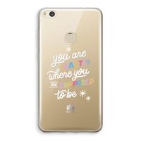 CaseCompany Right Place: Huawei Ascend P8 Lite (2017) Transparant Hoesje