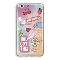 CaseCompany Positivity: Huawei Ascend P8 Lite (2017) Transparant Hoesje
