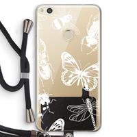 CaseCompany Tiny Bugs: Huawei Ascend P8 Lite (2017) Transparant Hoesje met koord