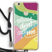 CaseCompany Don't call: Huawei Ascend P8 Lite (2017) Transparant Hoesje met koord