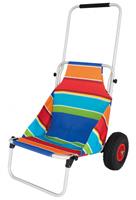 Strandtrolley Stripes 112 X 72 Cm Polyester/aluminium