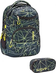 Belmil Rucksack Infinity 30 Liter Polyester Schwarz/grÃ¼n 2 Stk