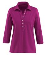 Poloshirt in fuchsia van heine