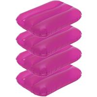 4x Opblaasbare kussentjes roze 28 x 19 cm -